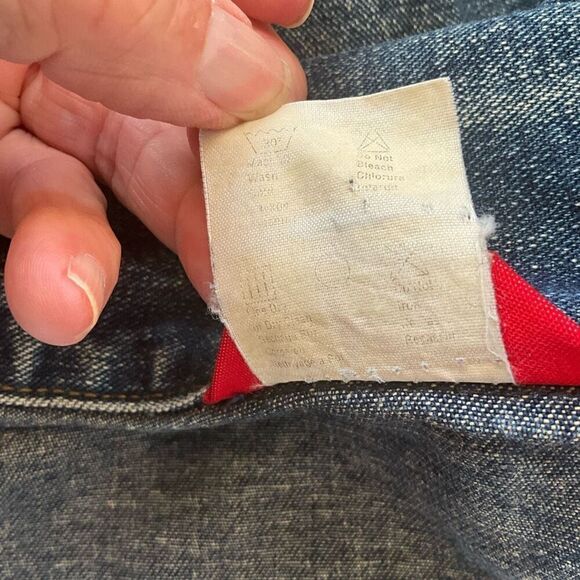 Esprit Womens Size Small Denim Jean Jacket Blue Pockets Long Sleeve Wide Seams - Picture 15 of 16